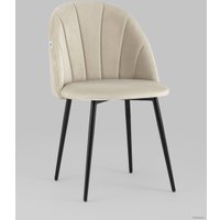 Стул Stool Group Логан (велюр, бежевый/серый)