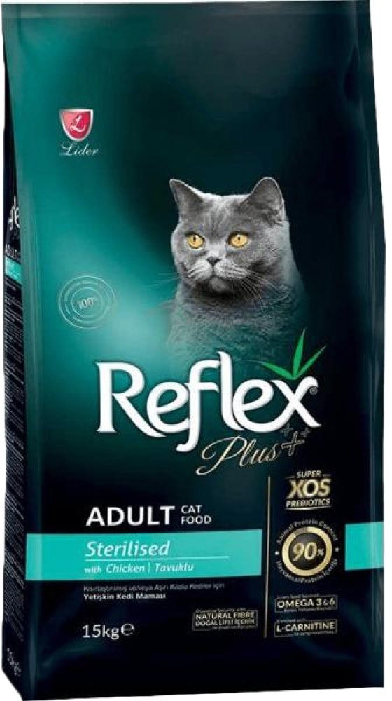 

Сухой корм для кошек Reflex Plus Sterilised Adult Chicken 15 кг