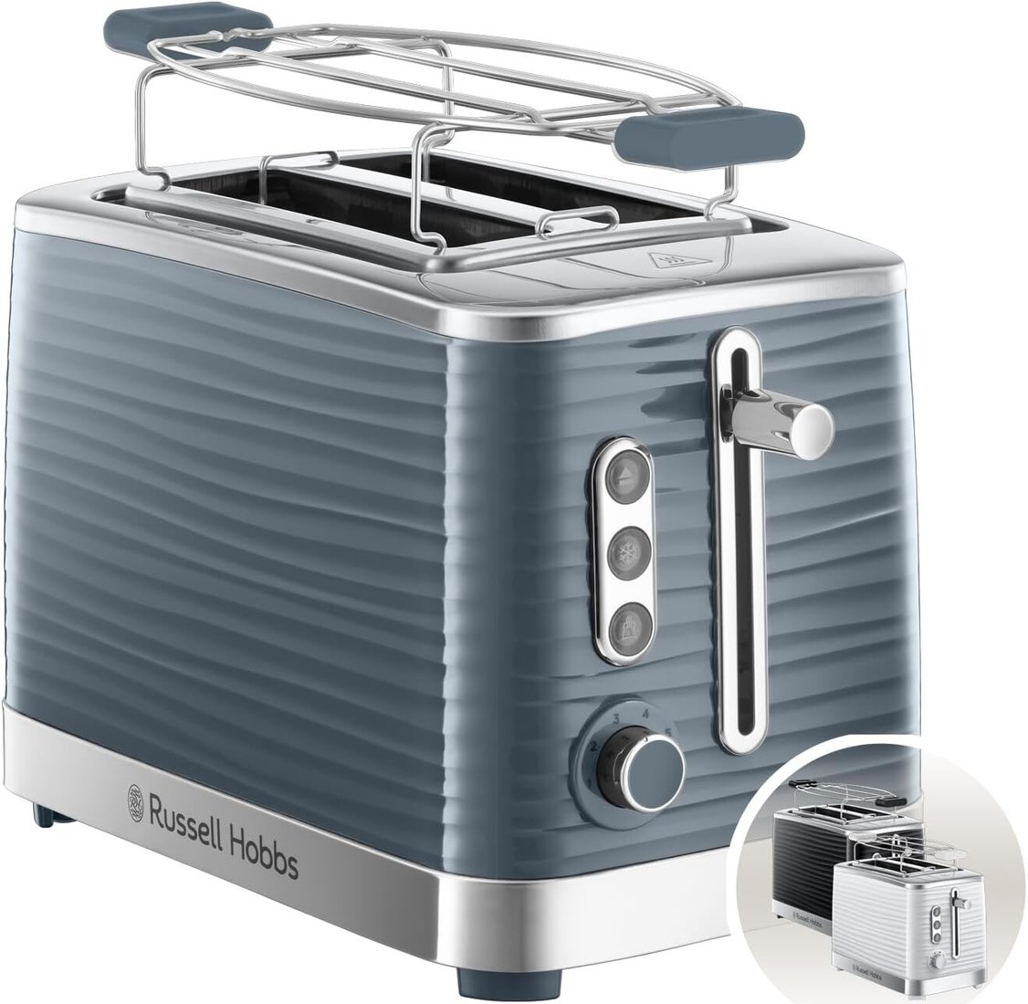 Тостер Russell Hobbs Inspire Grey 2 Slice 24373-56