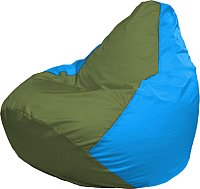 

Кресло-мешок Flagman Груша Супер Мега 4XL Г5.1-229 (оливковый/голубой)