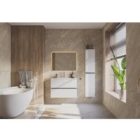  ЗОВ Тумба с умывальником Лира 70 L70MW0MWGVA-OL70 (белый глянцевый)