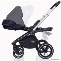 Универсальная коляска Rant MOWbaby Zoom PU (2 в 1, silver black)