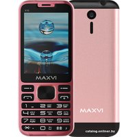 Кнопочный телефон Maxvi X10 (розовый)