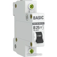 Выключатель автоматический EKF Basic 1P 25А (B) 4.5кА ВА 47-29 mcb4729-1-25-B в Бресте