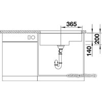 Кухонная мойка Blanco Subline 700-U Level 526003 (черный)