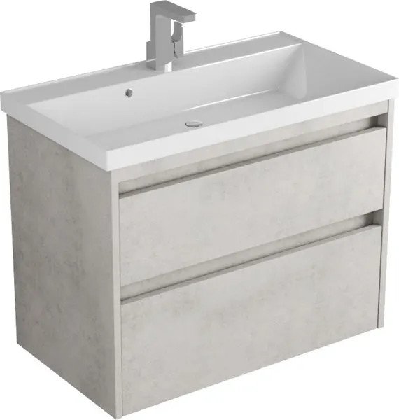 Veneciana Тумба с умывальником Muskat 70 + Florentina Астория 700 (светлый камень/серый шелк)