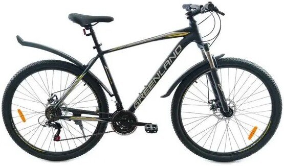 Велосипед Greenland Ocean 27.5 р.15 2025 (серый/желтый)