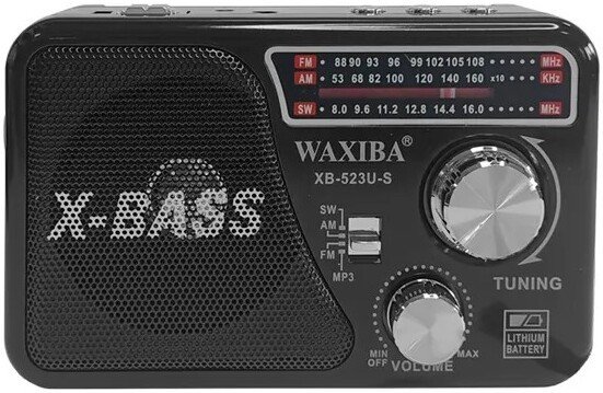 Радиоприемник Waxiba XB-523U-S (черный)