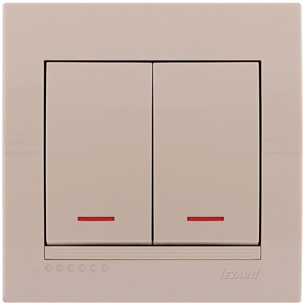 

Выключатель Lezard Deriy 702-0303-112 (кремовый)