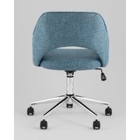Офисное кресло Stool Group Кларк Clarkson Tweed Blue (рогожка, синий)
