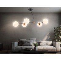 Люстра средней высоты Ambrella light Traditional TR2548/5 BK/SB