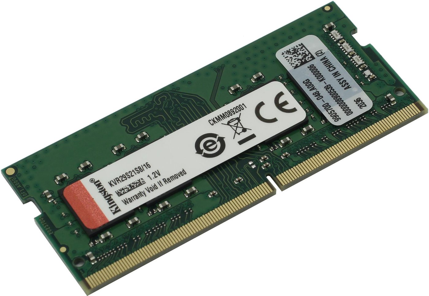 

Оперативная память Kingston ValueRAM 16GB DDR4 SODIMM PC4-23400 KVR29S21S8/16