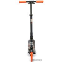 Двухколесный подростковый самокат Oxelo Mid 7 с подножкой (синий/оранжевый)