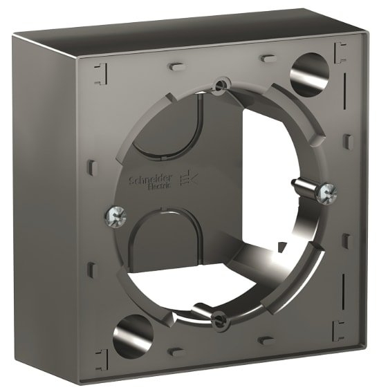 

Монтажная коробка (подрозетник) Schneider Electric ATN000900 (сталь)