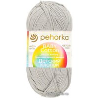 Пряжа для вязания Пехорка Детский хлопок 519 100 г 330 м (серый)