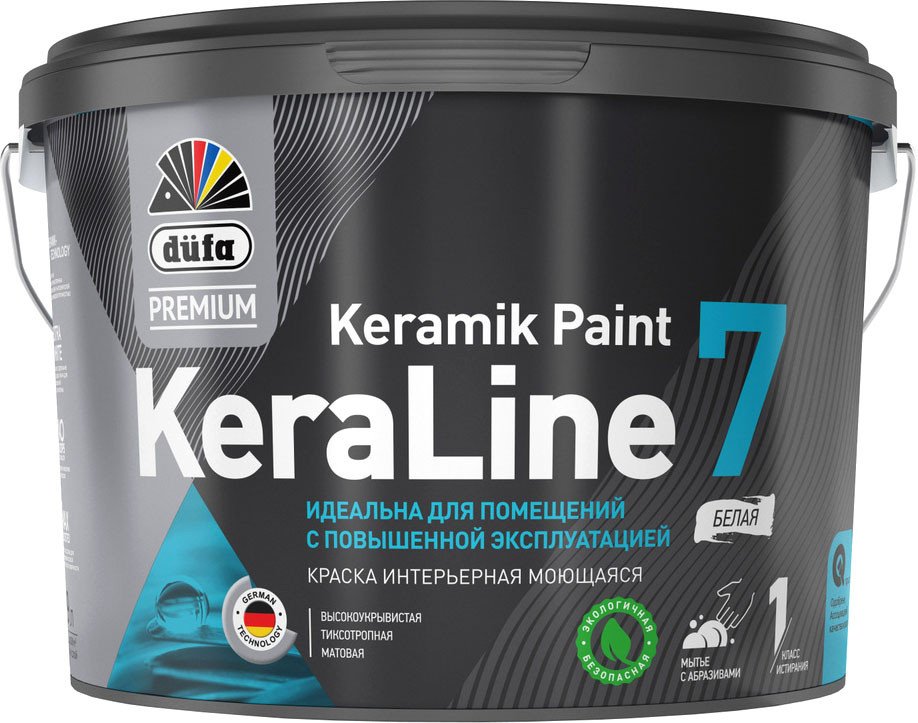 

Краска Dufa ВД KeraLine 7 (2.5 л, белый)