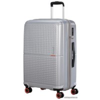 Чемодан-спиннер American Tourister Geopop Metallic Silver 67 см