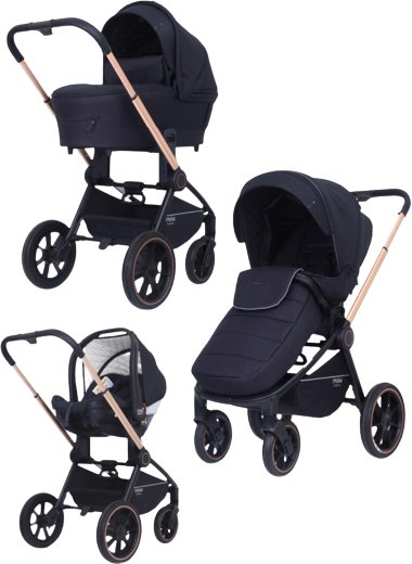 

Универсальная коляска Rant MOWbaby Zoom PU (3 в 1, gold black)