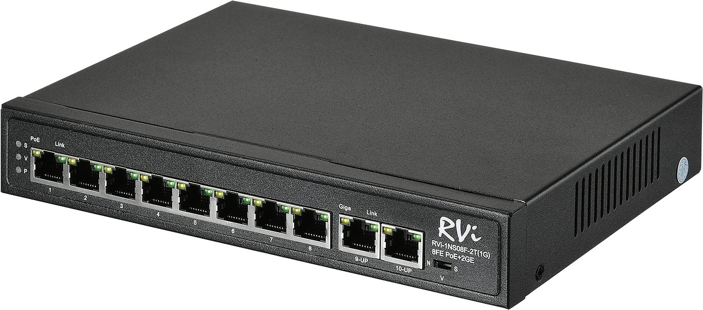 

Неуправляемый коммутатор RVi 1NS08F-2T (1G)