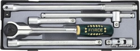 Набор трещотка с удлинителями Force T40613-23 (6 предметов)