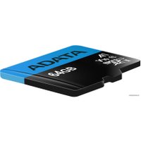 Карта памяти ADATA Premier AUSDX64GUICL10A1-RA1 microSDXC 64GB (с адаптером)