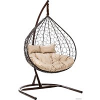 Подвесное кресло LetoLux Liverpool Twin XL (коричневый/бежевый)