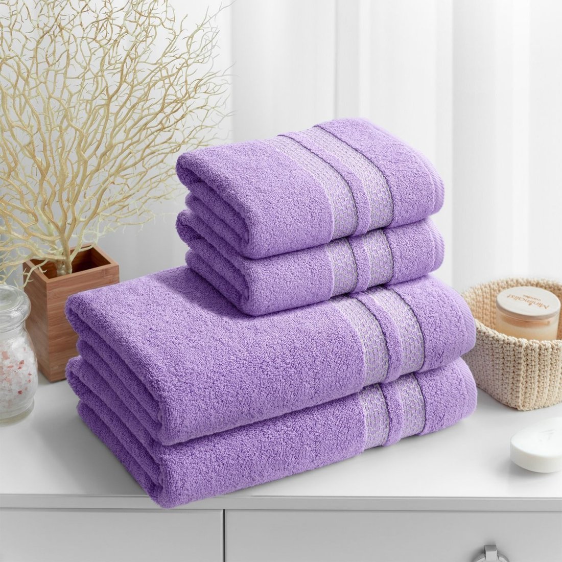 

Набор полотенец Verossa МХ50 Reticolo 08 НПК044 746412 (лавандовый)