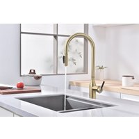 Смеситель Paulmark Iniversal Un213880-SBG (золото/светлое брашированное золото)