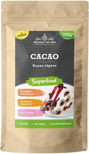 Какао тертое Продукты XXII века дойпак 100 г