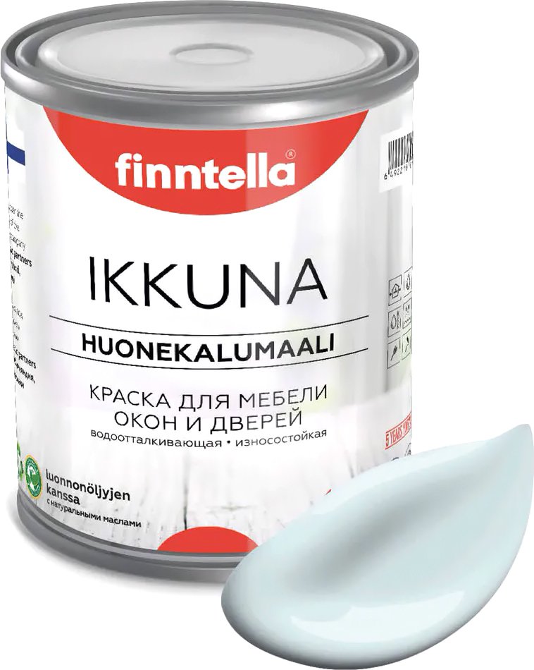 

Краска Finntella Ikkuna Kylma F-34-1-1-FL007 0.9 л (холодный голубой)