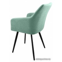 Стул Гальваник Диаманте Лофт (эмаль черный муар/Catania Aquamarine)