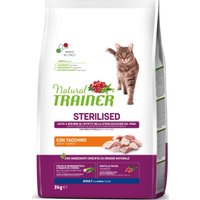 Сухой корм для кошек Trainer Natural Sterilised Корм сухой для стерилизованных кошек и кастрирован.котов со свежим белым мясом 3 кг