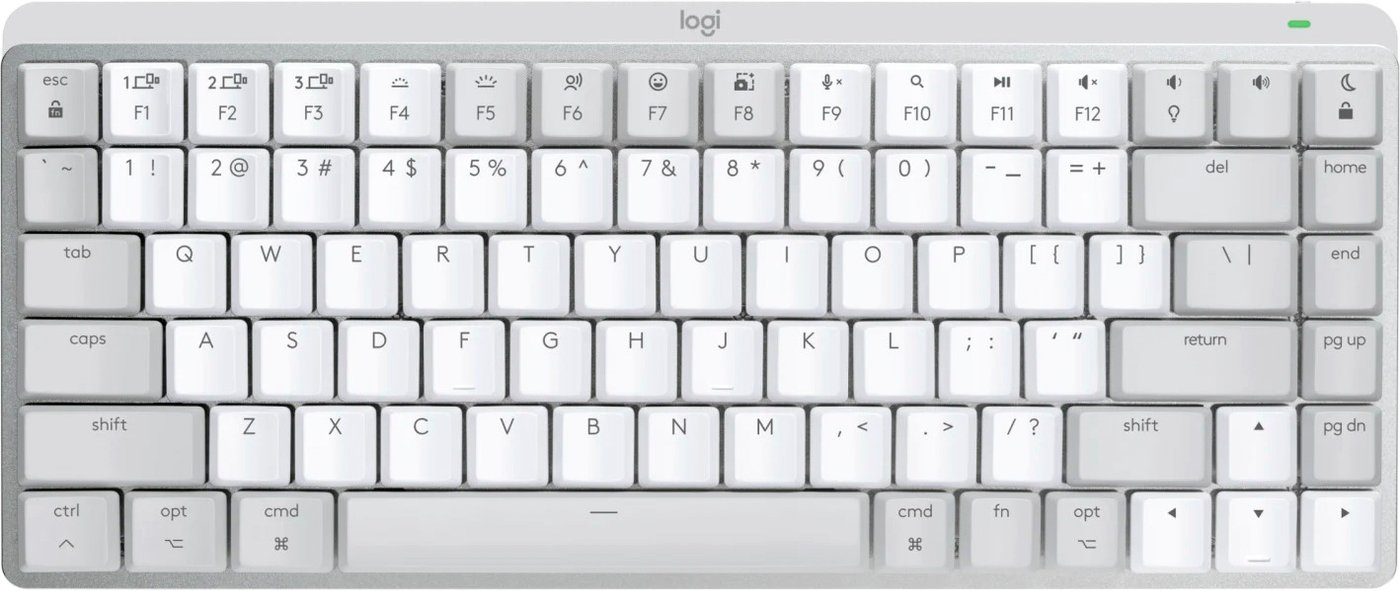 

Клавиатура Logitech MX Mechanical Mini Tactile for Mac 920-010553 (белый/светло-серый, нет кириллицы)