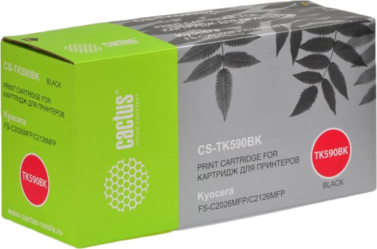 

Картридж CACTUS CS-TK590BK (аналог Kyocera TK-590BK)