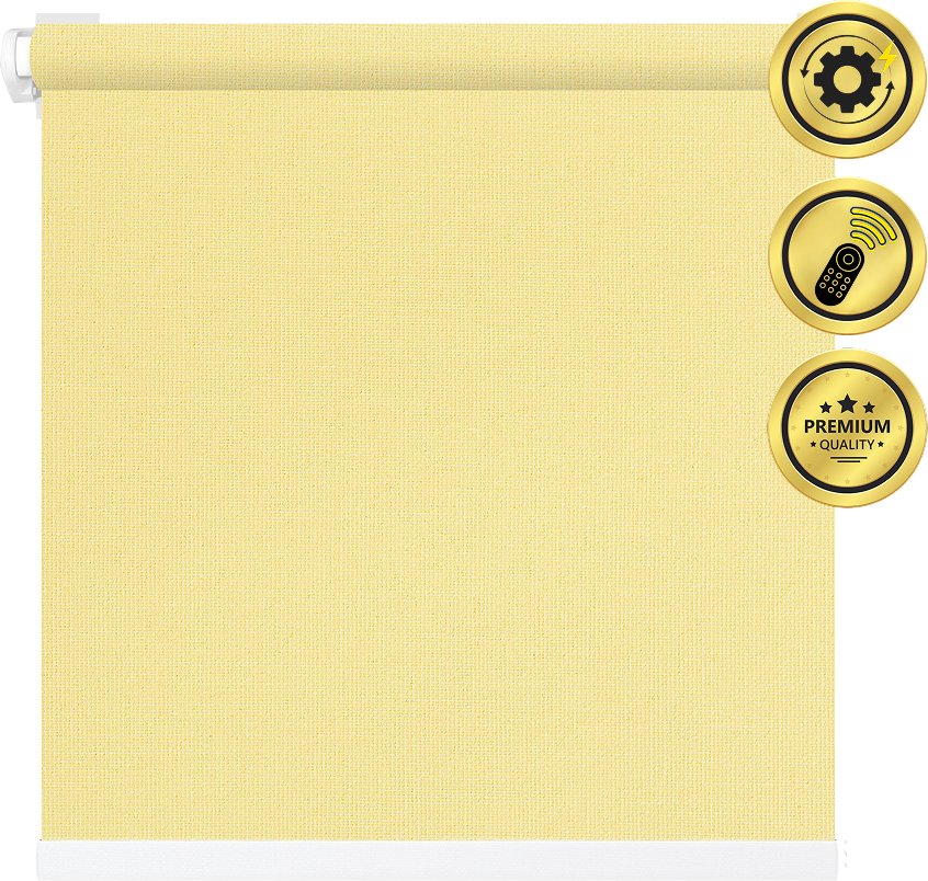 

Рулонная электроштора НеоФьюжен Эден 200 110х250 левая (медовый, белая фурнитура)