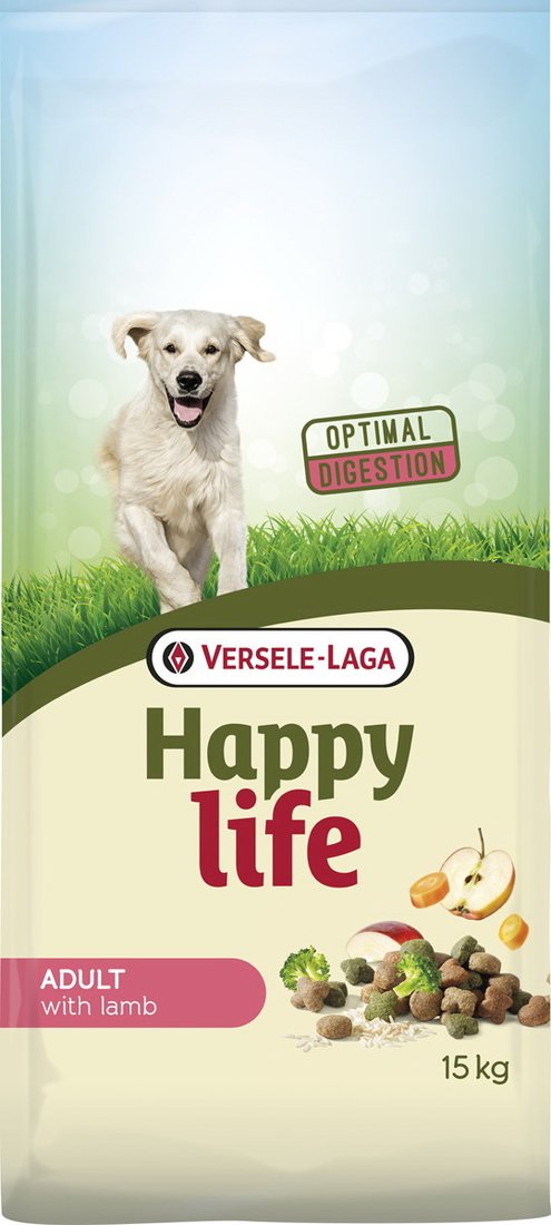 

Сухой корм для собак Versele Laga Happy life Adult с ягненком 15 кг