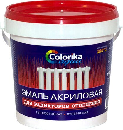 

Эмаль Colorika Aqua для радиаторов 0.8 кг (белый)