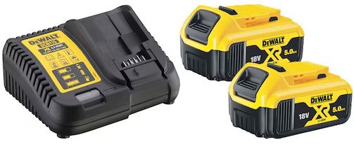 Аккумулятор с зарядным устройством DeWalt DCB115P2 (18В/2x5 Ач + 12-18В)