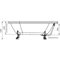 Ванна Radomir Венеция 175x80 (хром)