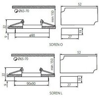 Точечный светильник Kanlux Soren L-SR WW 24413