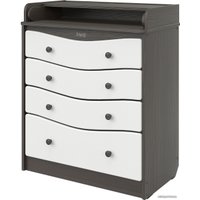 Детский комод Атон Мебель Kristoff МДФ (бодега темная/белый)