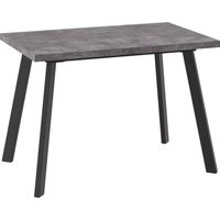 Кухонный стол Мамадома Borg-110 раздвижной 110-142х70 (дымчатая керамика/черный)