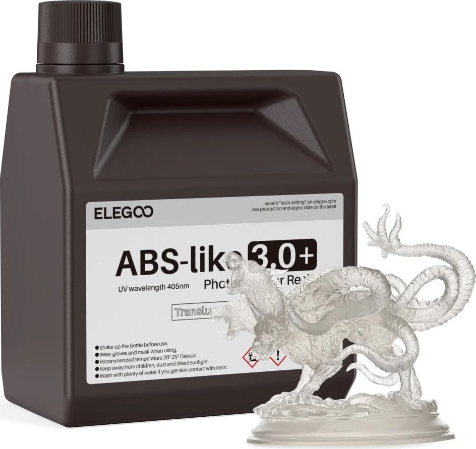 Фотополимер Elegoo ABSlike V3.0+ 2кг (полупрозрачный)