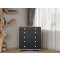 Детский комод Incanto Мишка с органайзером 800/5 PK-0060/05 (дуб/графит)