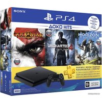 Игровая приставка Sony PlayStation 4 Slim Horizon ZeroDawn+God of War3+Uncharted4 500GB