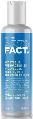 Art&Fact Тоник для лица Vegetable Aminoacids 1%+Glycolic Acid 0,2%+AHA Complex 0,2% (150 мл)