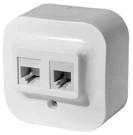 

Розетка компьютерная Legrand Quteo 782221 (белый)