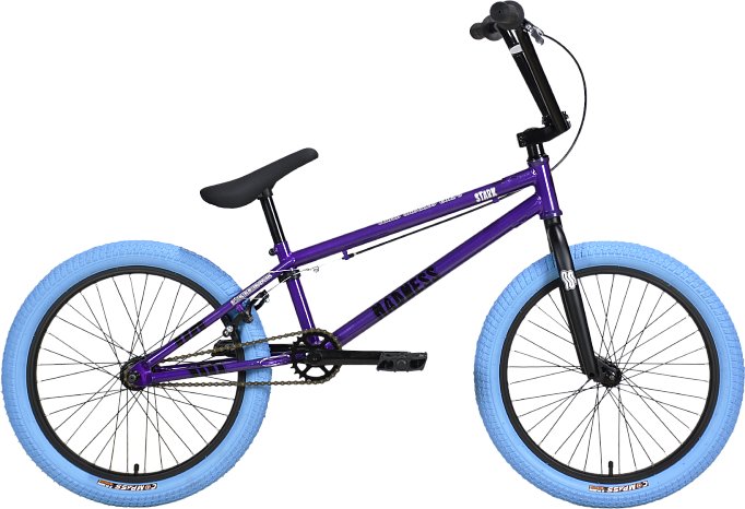 

Велосипед Stark Madness BMX 4 2024 (серо-фиолетовый/черный/синий)