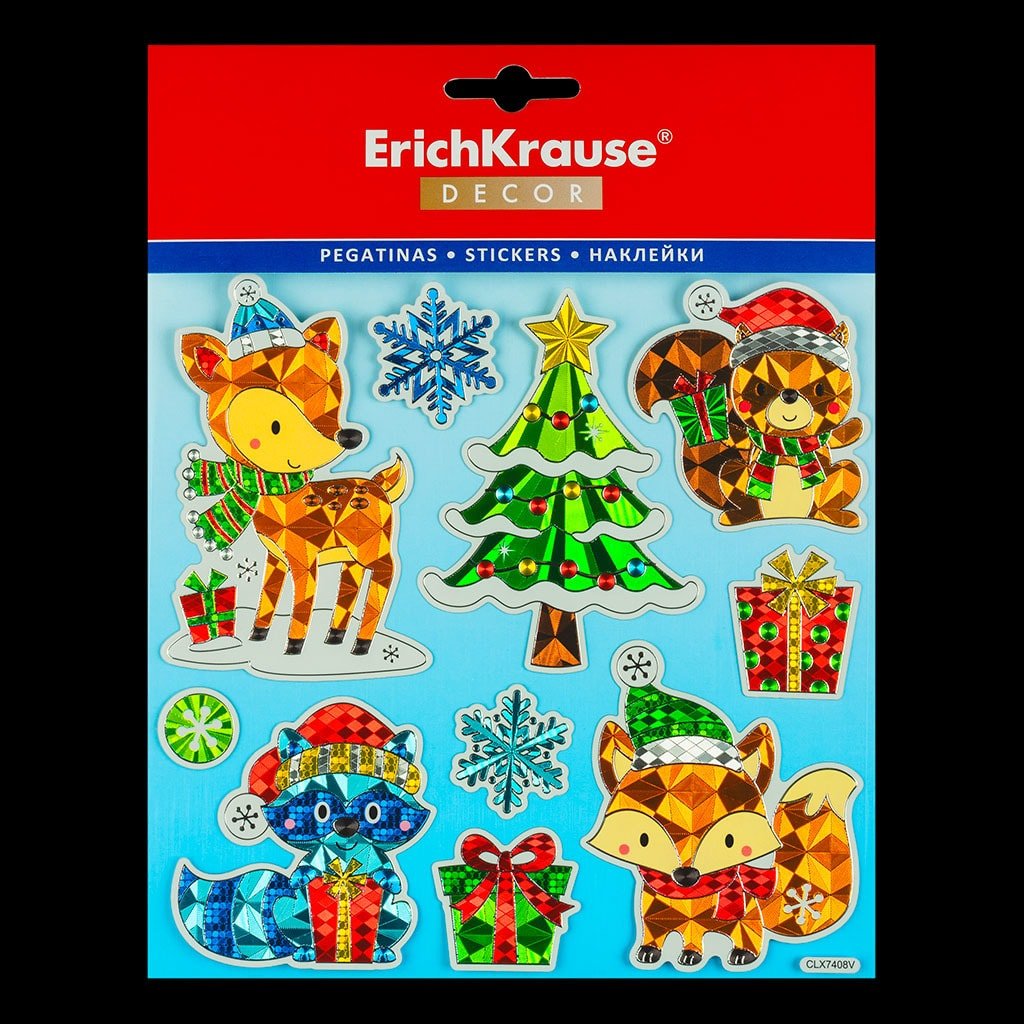 

Наклейка на окно Erich Krause Decor Калейдоскоп подарков 46722
