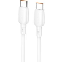 Кабель Borofone BX93 USB Type-С - USB - Type-C (100Вт, 1 м, белый)